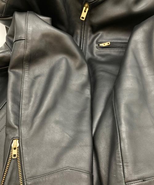 MORGAN（モーガン）MORGAN (モーガン) MOTORCYCLE JACKET ブラック サイズ:46の古着・服飾アイテム