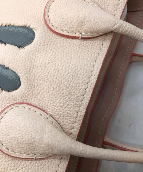 COACH（コーチ）COACH (コーチ) エマニュエル ベースマン コラボ 2WAYバッグ ピンクの古着・服飾アイテム