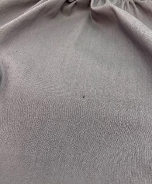 Max Mara Studio（マックスマーラ ストゥディオ）MAX MARA STUDIO (マックスマーラ ストゥディオ) ロゴ刺繍ギャザーシャツ パープル サイズ:42の古着・服飾アイテム