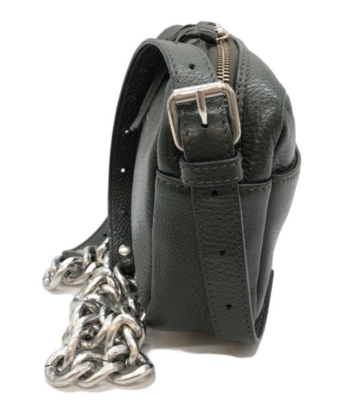 MM6 Maison Margiela（エムエムシックスメゾンマルジェラ）MM6 Maison Margiela (エムエムシックスメゾンマルジェラ) レザーチェーンショルダーバッグ カーキ サイズ:下記参照の古着・服飾アイテム
