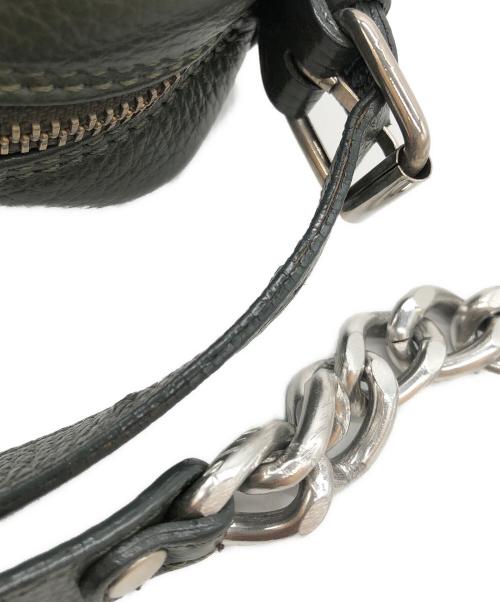 MM6 Maison Margiela（エムエムシックスメゾンマルジェラ）MM6 Maison Margiela (エムエムシックスメゾンマルジェラ) レザーチェーンショルダーバッグ カーキ サイズ:下記参照の古着・服飾アイテム