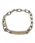 GUCCIグッチ）の古着「ロゴプレートブレスレット」｜シルバー