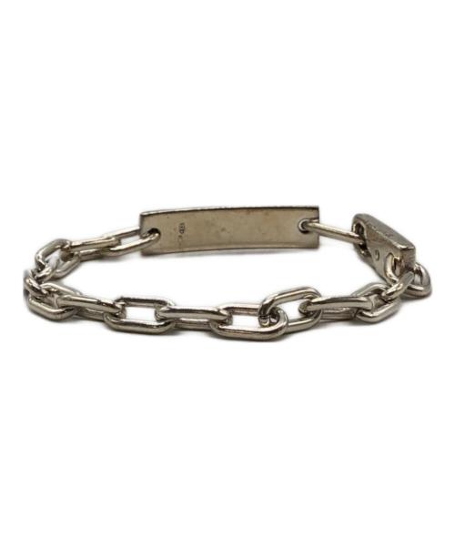 GUCCI（グッチ）GUCCI (グッチ) ロゴプレートブレスレット シルバー サイズ:下記参照の古着・服飾アイテム