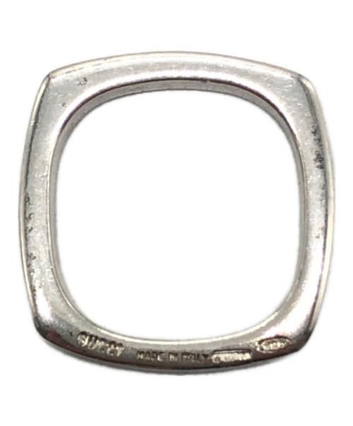 GUCCI（グッチ）GUCCI (グッチ) スクエアリング シルバー サイズ:下記参照の古着・服飾アイテム