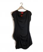 Vivienne Westwood RED LABELヴィヴィアンウエストウッドレッドレーベル）の古着「オーブ刺繍変形カットソー」｜ブラック