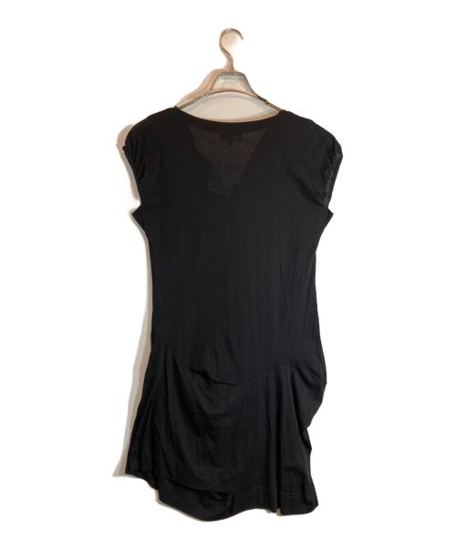 Vivienne Westwood RED LABEL（ヴィヴィアンウエストウッドレッドレーベル）Vivienne Westwood RED LABEL (ヴィヴィアンウエストウッドレッドレーベル) オーブ刺繍変形カットソー ブラック サイズ:2の古着・服飾アイテム