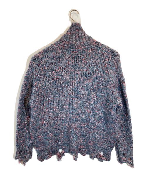 ritto（リット）Ritto (リット) ミックスニットダメージプルオーバー ネイビー サイズ:SIZE FREEの古着・服飾アイテム