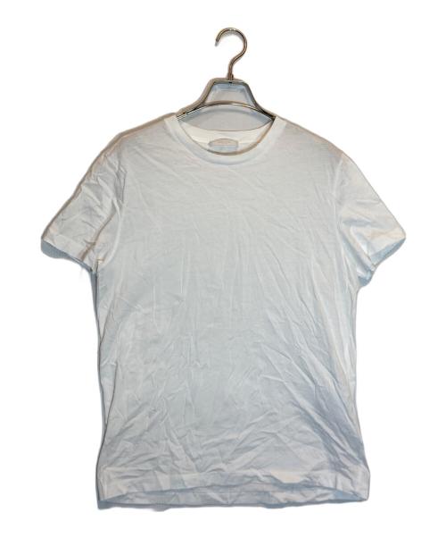 PRADA（プラダ）PRADA (プラダ) プレーン ソリッド インナー Tシャツ ホワイト サイズ:Lの古着・服飾アイテム