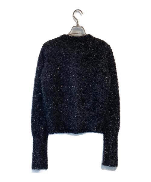 Whim Gazette（ウィムガゼット）Whim Gazette (ウィムガゼット) スパンコールカーデジャケット ブラック サイズ:F 未使用品の古着・服飾アイテム