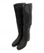 PRADAプラダ）の古着「レザーロングブーツ」｜ブラック