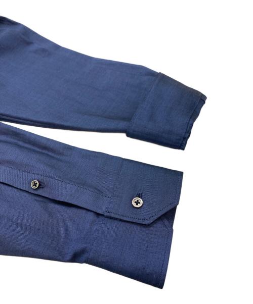 ticca（ティッカ）TICCA (ティッカ) ピンタックノーカラーシャツ ネイビー サイズ:Fの古着・服飾アイテム