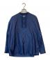 TICCA（ティッカ）の古着「ピンタックノーカラーシャツ」｜ネイビー