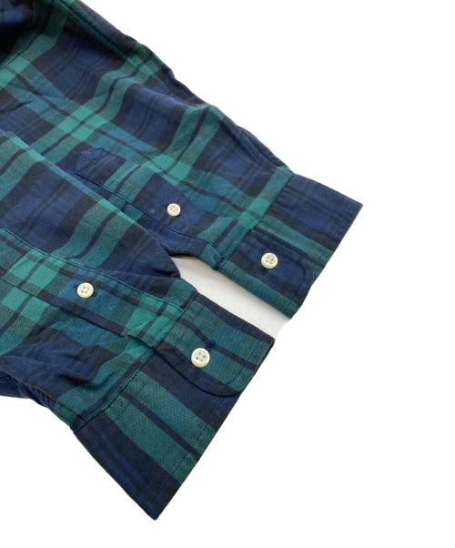 RALPH LAUREN（ラルフローレン）RALPH LAUREN (ラルフローレン) BEAMS (ビームス) Oxford Shirts LIMITED EDITION グリーン×ネイビー サイズ:Lの古着・服飾アイテム