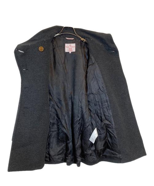 Vivienne Westwood RED LABEL（ヴィヴィアンウエストウッドレッドレーベル）Vivienne Westwood RED LABEL (ヴィヴィアンウエストウッドレッドレーベル) アシンメトリーラビットファーコート グレー サイズ:2の古着・服飾アイテム