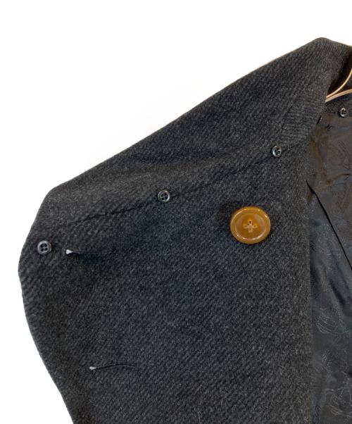 Vivienne Westwood RED LABEL（ヴィヴィアンウエストウッドレッドレーベル）Vivienne Westwood RED LABEL (ヴィヴィアンウエストウッドレッドレーベル) アシンメトリーラビットファーコート グレー サイズ:2の古着・服飾アイテム