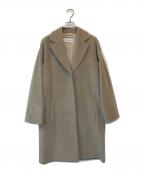 MaxMaraマックスマーラ）の古着「カシミヤ混比翼ウールコート」｜ベージュ