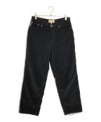 stussyステューシー）の古着「CORDUROY BIG OL' JEANS」｜ブラック
