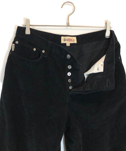 stussy（ステューシー）stussy (ステューシー) CORDUROY BIG OL' JEANS ブラック サイズ:SIZE 30の古着・服飾アイテム