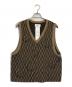 doublet（ダブレット）の古着「MONOGRAM JQ KNIT VEST」｜ブラウン