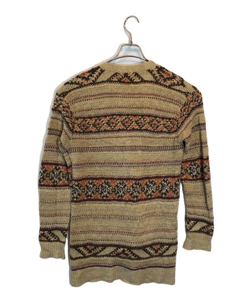 RALPH LAUREN（ラルフローレン）RALPH LAUREN (ラルフローレン) hand knit cardigan ブラウン サイズ:Lの古着・服飾アイテム
