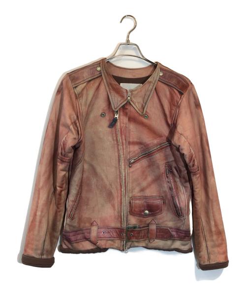 TALKING ABOUT THE ABSTRACTION（トーキング アバウト ジ アブストラクション）TALKING ABOUT THE ABSTRACTION (トーキング アバウト ジ アブストラクション) 転写ブルゾン ベージュ サイズ:SIZE Mの古着・服飾アイテム