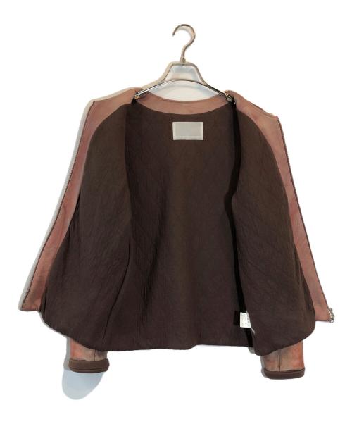 TALKING ABOUT THE ABSTRACTION（トーキング アバウト ジ アブストラクション）TALKING ABOUT THE ABSTRACTION (トーキング アバウト ジ アブストラクション) 転写ブルゾン ベージュ サイズ:SIZE Mの古着・服飾アイテム