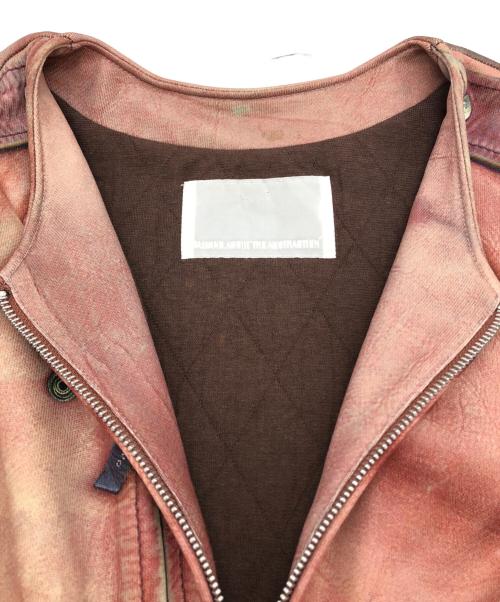 TALKING ABOUT THE ABSTRACTION（トーキング アバウト ジ アブストラクション）TALKING ABOUT THE ABSTRACTION (トーキング アバウト ジ アブストラクション) 転写ブルゾン ベージュ サイズ:SIZE Mの古着・服飾アイテム