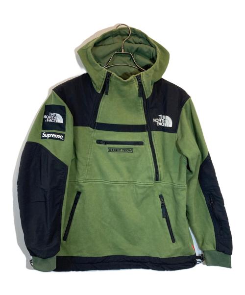 SUPREME（シュプリーム）Supreme (シュプリーム) THE NORTH FACE (ザ ノース フェイス) Steep Tech Hooded グリーン サイズ:SIZE Mの古着・服飾アイテム