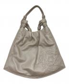 LOEWEロエベ）の古着「アナグラム ナッパアイレ レザー ハンドバッグ」｜ベージュ