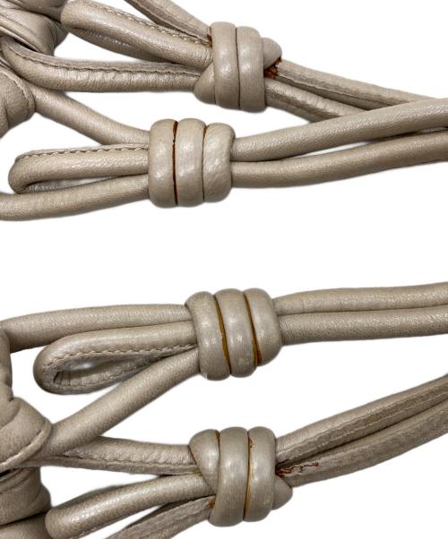 LOEWE（ロエベ）LOEWE (ロエベ) アナグラム ナッパアイレ レザー ハンドバッグ ベージュ サイズ:下記参照の古着・服飾アイテム