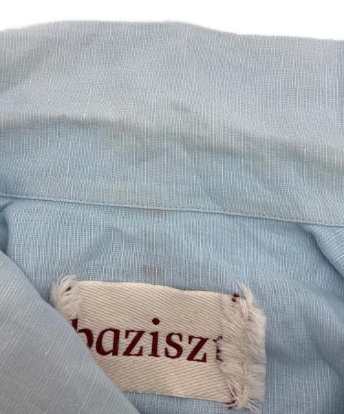 baziszt（バジスト）baziszt (バジスト) 刺繍シャツ ブルー サイズ:Mの古着・服飾アイテム