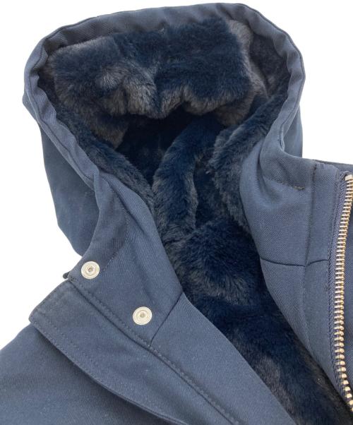 AMI Alexandre Mattiussi（アミアレクサンドルマテュッシ）AMI Alexandre Mattiussi (アミアレクサンドルマテュッシ) 裏ボアナイロンコート ネイビー サイズ:SIZE Sの古着・服飾アイテム