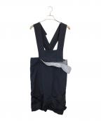 COMME des GARCONSコムデギャルソン）の古着「ポリ縮 ジャンパースカート」｜ブラック