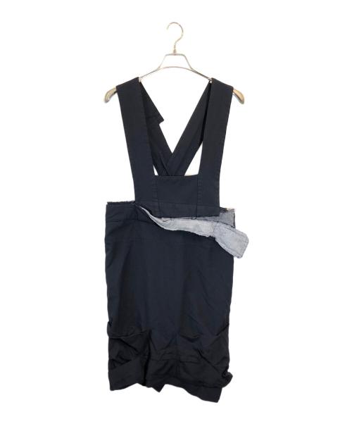 COMME des GARCONS（コムデギャルソン）COMME des GARCONS (コムデギャルソン) ポリ縮 ジャンパースカート ブラック サイズ:SIZE Sの古着・服飾アイテム