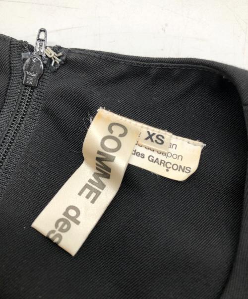 COMME des GARCONS（コムデギャルソン）COMME des GARCONS (コムデギャルソン) ウールノースリーブプリーツワンピース ブラック サイズ:SIZE XSの古着・服飾アイテム
