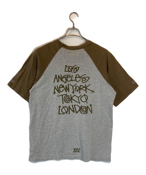 stussy（ステューシー）stussy (ステューシー) ラグランTシャツ グレー サイズ:Lの古着・服飾アイテム