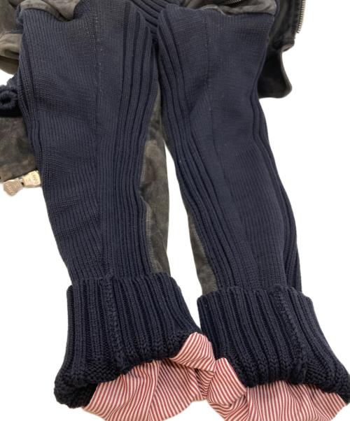 DSQUARED2（ディースクエアード）DSQUARED2 (ディースクエアード) ニット切替スエードレザージャケット ブラック サイズ:SIZE 44の古着・服飾アイテム