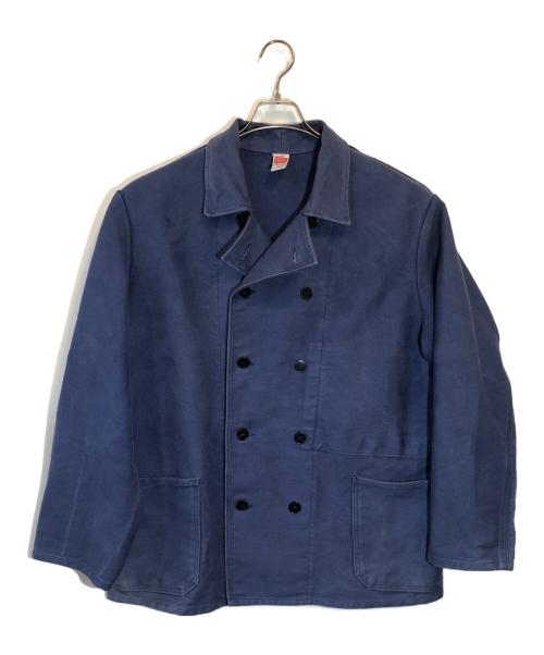 rofa（ロファー）ROFA (ロファー) ダブルモールスキンジャケット ブルー サイズ:SIZE 52の古着・服飾アイテム