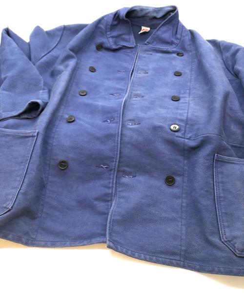 rofa（ロファー）ROFA (ロファー) ダブルモールスキンジャケット ブルー サイズ:SIZE 52の古着・服飾アイテム