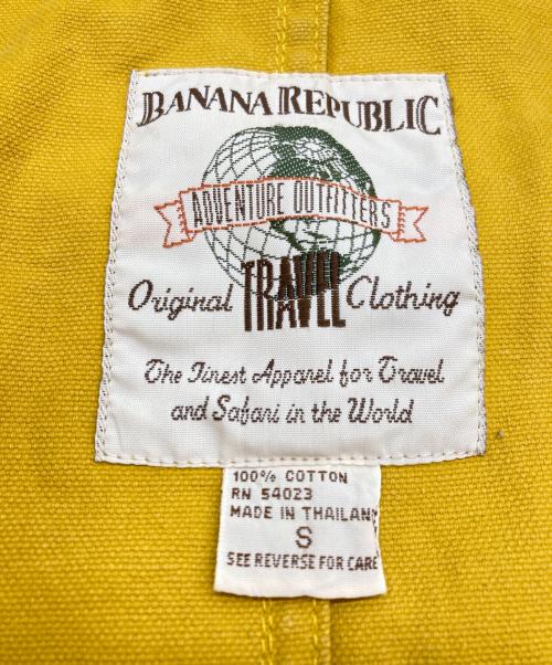 BANANA REPUBLIC（バナナリパブリック）BANANA REPUBLIC (バナナリパブリック) キャンバス比翼コート イエロー サイズ:SIZE Sの古着・服飾アイテム