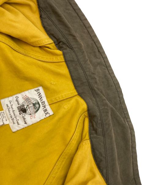 BANANA REPUBLIC（バナナリパブリック）BANANA REPUBLIC (バナナリパブリック) キャンバス比翼コート イエロー サイズ:SIZE Sの古着・服飾アイテム