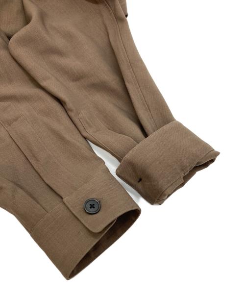 JOHN SMEDLEY（ジョンスメドレー）JOHN SMEDLEY (ジョンスメドレー) ウールシャツ ブラウン サイズ:SIZE Sの古着・服飾アイテム