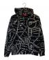 SUPREME（シュプリーム）の古着「GONZ EMBROIDERED MAP HOODED SWEATSHIRT」｜ブラック