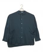 confectコンフェクト）の古着「ボイルジャガードバギー長袖シャツ」｜ネイビー