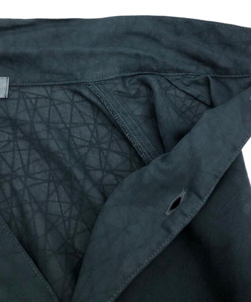 confect（コンフェクト）CONFECT (コンフェクト) ボイルジャガードバギー長袖シャツ ネイビー サイズ:Fの古着・服飾アイテム