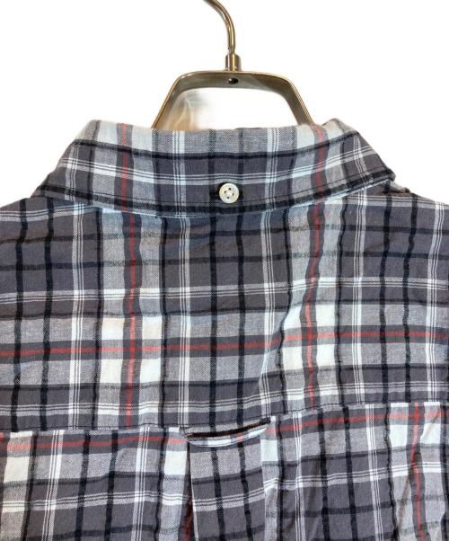 Hysteric Glamour（ヒステリックグラマー）Hysteric Glamour (ヒステリックグラマー) HELL刺繍 ボタンダウンシャツ グレー サイズ:XLの古着・服飾アイテム