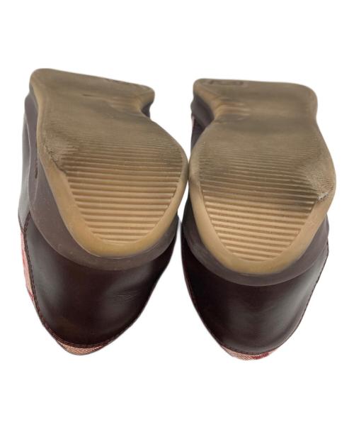 LOUIS VUITTON（ルイ ヴィトン）LOUIS VUITTON (ルイ ヴィトン) モノグラムキャンバスレザースニーカー ブラウン サイズ:37の古着・服飾アイテム