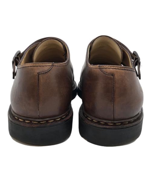 PARABOOT（パラブーツ）PARABOOT (パラブーツ) ダブルモンクストラップシューズ ブラウン サイズ:9 1/2の古着・服飾アイテム