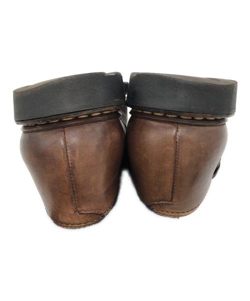 PARABOOT（パラブーツ）PARABOOT (パラブーツ) ダブルモンクストラップシューズ ブラウン サイズ:9 1/2の古着・服飾アイテム