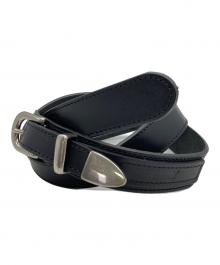 GROUND Y（グラウンドワイ）の古着「COW LEATHER LONG BELT」｜ブラック